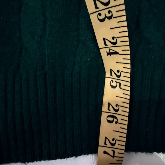 Brooks Brothers Dark Green Cable Knit Crewneck Sweater - Picture 6 of 6